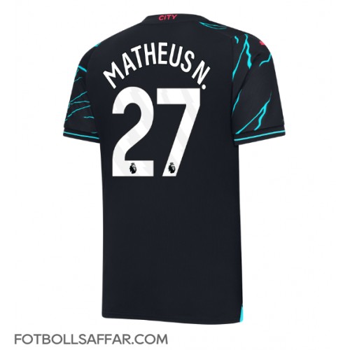 Manchester City Matheus Nunes #27 Tredjeställ 2023-24 Kortärmad